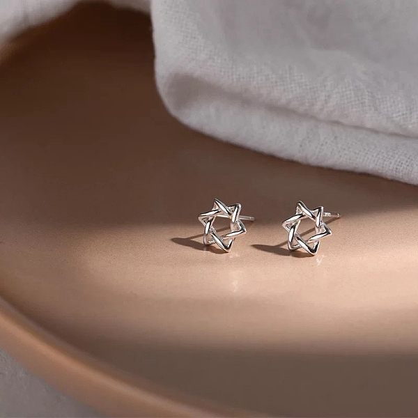 PandaHall Alloy Earrings for Women, with 925 Sterling Silver Pin, Star, 10mm Alloy Star
PandaHall Alloy Earrings for Women, with 925 Sterling Silver Pin, Star, 10mm Alloy Star