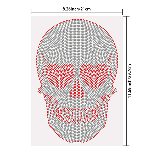 PandaHall SUPERDANT Skull Iron on Rhinestones Heat Transfer Design with Love Eyes Patch Hot fix Iron on Applique Skull Bling Patch Crystal...
PandaHall SUPERDANT Skull Iron on Rhinestones Heat Transfer Design with Love Eyes Patch Hot fix Iron on Applique Skull Bling Patch Crystal...