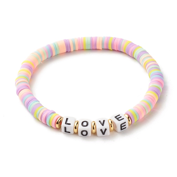 PandaHall Polymer Clay Heishi Beads Bracelets Set, Natural Lava Rock Beads Stone Bracelets, Love Word Acrylic Beads Bracelets for Women Girl..., Purple
PandaHall Polymer Clay Heishi Beads Bracelets Set, Natural Lava Rock Beads Stone Bracelets, Love Word Acrylic Beads Bracelets for Women Girl..., Purple