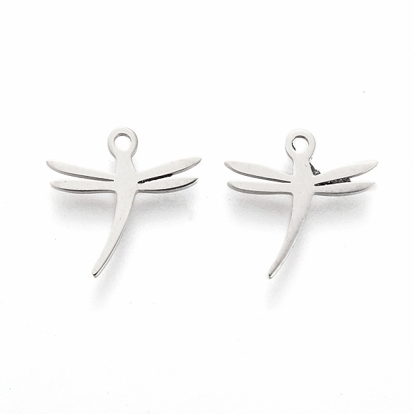 PandaHall 304 Stainless Steel Charms, Laser Cut, Dragonfly, Stainless Steel Color, 11x11x1mm, Hole: 1.2mm 304 Stainless Steel Dragonfly
PandaHall 304 Stainless Steel Charms, Laser Cut, Dragonfly, Stainless Steel Color, 11x11x1mm, Hole: 1.2mm 304 Stainless Steel Dragonfly