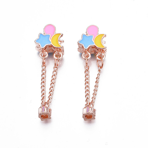 PandaHall Rack Plating Alloy Enamel European Dangle Charms, Large Hole Beads, Cadmium Free & Lead Free, Star with Moon & Sun, Pearl Pink...
PandaHall Rack Plating Alloy Enamel European Dangle Charms, Large Hole Beads, Cadmium Free & Lead Free, Star with Moon & Sun, Pearl Pink...