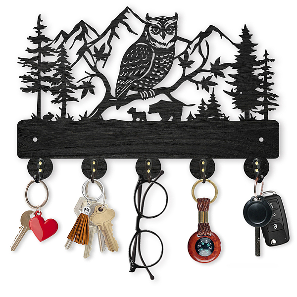 PandaHall MAYJOYDIY Owl Mountain Forest Coat Rack Wall Mount 11.8×7.9inch Wood Bear Key Holder for Wall Forest Animal Wall Key Hooks Hanger..., Black
PandaHall MAYJOYDIY Owl Mountain Forest Coat Rack Wall Mount 11.8×7.9inch Wood Bear Key Holder for Wall Forest Animal Wall Key Hooks Hanger..., Black