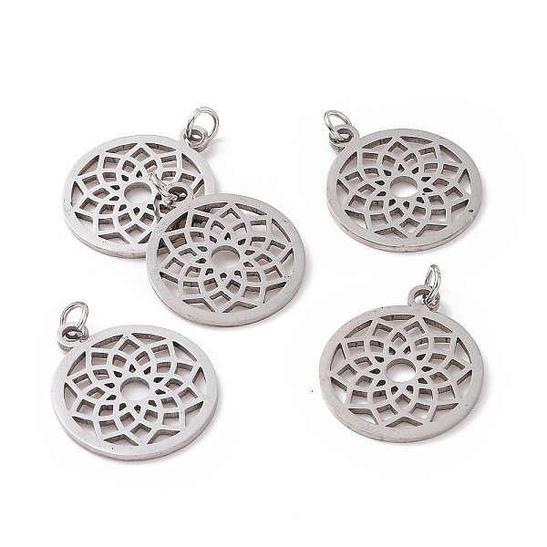 PandaHall 304 Stainless Steel Pendants, Chakra, Sahasrara, Flat Round with Flower, Stainless Steel Color, 22.5x19x1mm, Hole: 3mm 304...
PandaHall 304 Stainless Steel Pendants, Chakra, Sahasrara, Flat Round with Flower, Stainless Steel Color, 22.5x19x1mm, Hole: 3mm 304...
