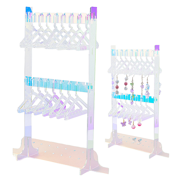 PandaHall SUPERFINDINGS 1 Set Acrylic Hanger Earrings Display Stand 2 Tiers with 16Pcs Coat Hangers Colorful Cute Jewelry Stand Organizer...
PandaHall SUPERFINDINGS 1 Set Acrylic Hanger Earrings Display Stand 2 Tiers with 16Pcs Coat Hangers Colorful Cute Jewelry Stand Organizer...