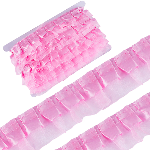 PandaHall Gorgecraft Polyester Ruffled Trimming, for Doll Clothes, Lolita Costume Accessories, Pink, 40x1mm, 20m/card Polyester Others Pink
PandaHall Gorgecraft Polyester Ruffled Trimming, for Doll Clothes, Lolita Costume Accessories, Pink, 40x1mm, 20m/card Polyester Others Pink