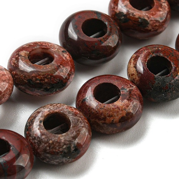 PandaHall Natural Red Rainbow Jasper Beads Strands, Rondelle, 10~10.5x4~4.5mm, Hole: 1.2mm, about 20pcs/strand, 7.95''(20.2cm) Rainbow Stone...
PandaHall Natural Red Rainbow Jasper Beads Strands, Rondelle, 10~10.5x4~4.5mm, Hole: 1.2mm, about 20pcs/strand, 7.95''(20.2cm) Rainbow Stone...
