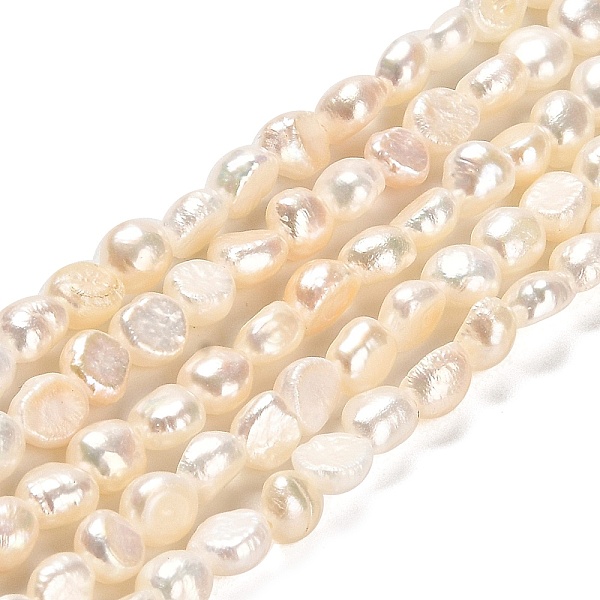 PandaHall Natural Cultured Freshwater Pearl Beads Strands, Grade AAA, Two Sides Polished, Seashell Color, 5.5~6.5x4~5mm, Hole: 0.5mm, about...
PandaHall Natural Cultured Freshwater Pearl Beads Strands, Grade AAA, Two Sides Polished, Seashell Color, 5.5~6.5x4~5mm, Hole: 0.5mm, about...
