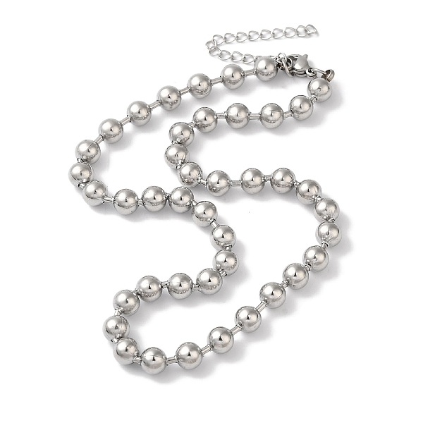 PandaHall 304 Stainless Steel Round Beads Necklace for Women, Stainless Steel Color, 14.76x0.31 inch(37.5x0.8cm) 304 Stainless Steel Round
PandaHall 304 Stainless Steel Round Beads Necklace for Women, Stainless Steel Color, 14.76x0.31 inch(37.5x0.8cm) 304 Stainless Steel Round