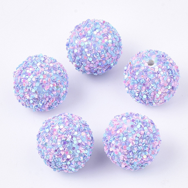 PandaHall Acrylic Beads, Glitter Beads,with Sequins/Paillette, Round, Lilac, 16x15mm, Hole: 2mm Acrylic Round Purple
PandaHall Acrylic Beads, Glitter Beads,with Sequins/Paillette, Round, Lilac, 16x15mm, Hole: 2mm Acrylic Round Purple
