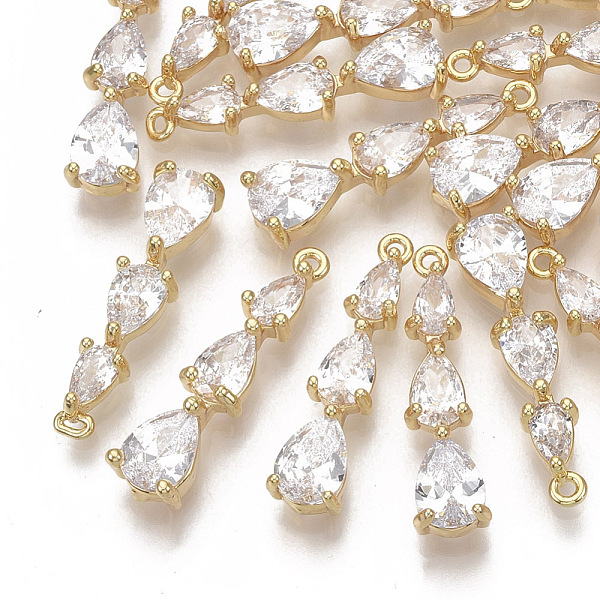 PandaHall Brass Micro Pave Cubic Zirconia Pendants, Nickel Free, Teardrop, Clear, Real 18K Gold Plated, 23x6x4mm, Hole: 1mm Brass+Cubic...
PandaHall Brass Micro Pave Cubic Zirconia Pendants, Nickel Free, Teardrop, Clear, Real 18K Gold Plated, 23x6x4mm, Hole: 1mm Brass+Cubic...