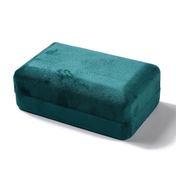PandaHall Rectangle Iron Covered with Velvet Jewelry Set Storage Boxes, Travel Portable Jewelry Case, for Necklaces, Rings, Earrings and..., Cyan
PandaHall Rectangle Iron Covered with Velvet Jewelry Set Storage Boxes, Travel Portable Jewelry Case, for Necklaces, Rings, Earrings and..., Cyan