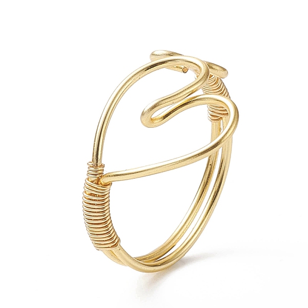 PandaHall Copper Wire Wrap Heart Open Cuff Ring for Women, Golden, Inner Diameter: 18mm Brass
PandaHall Copper Wire Wrap Heart Open Cuff Ring for Women, Golden, Inner Diameter: 18mm Brass