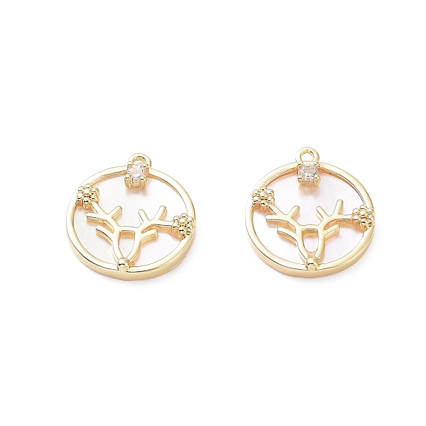 PandaHall Rack Plating Brass Shell Pendants, with Cubic Zirconia, Long-Lasting Plated, Flat Round Charms, Real 18K Gold Plated, 15x13x3mm...
PandaHall Rack Plating Brass Shell Pendants, with Cubic Zirconia, Long-Lasting Plated, Flat Round Charms, Real 18K Gold Plated, 15x13x3mm...