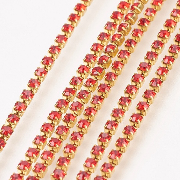 PandaHall Brass Rhinestone Strass Chains, Rhinestone Cup Chain, 2880pcs rhinestone/bundles, Grade A, Hyacinth, 2mm, about 28.87 Feet..., Red
PandaHall Brass Rhinestone Strass Chains, Rhinestone Cup Chain, 2880pcs rhinestone/bundles, Grade A, Hyacinth, 2mm, about 28.87 Feet..., Red