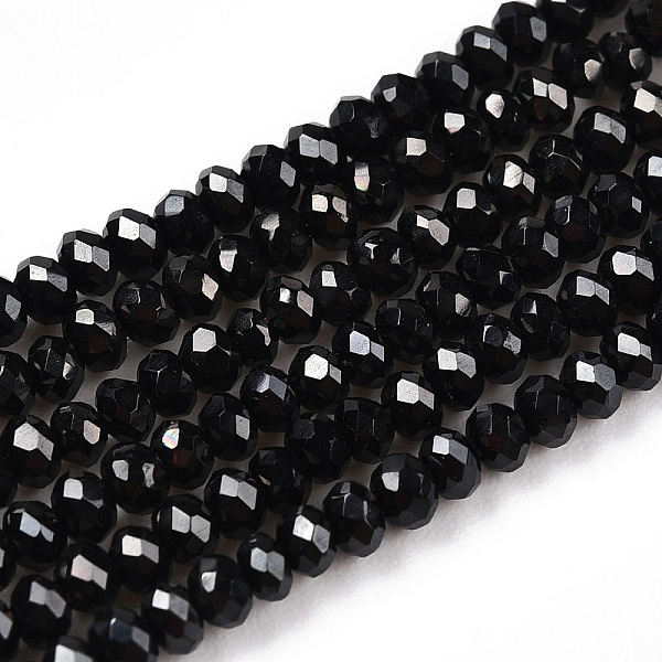 PandaHall Electroplate Glass Beads Strands, Full Plated, Faceted, Rondelle, Gunmetal Plated, 2x1.5mm, Hole: 0.6mm, about 230~242pcs/Strand...
PandaHall Electroplate Glass Beads Strands, Full Plated, Faceted, Rondelle, Gunmetal Plated, 2x1.5mm, Hole: 0.6mm, about 230~242pcs/Strand...