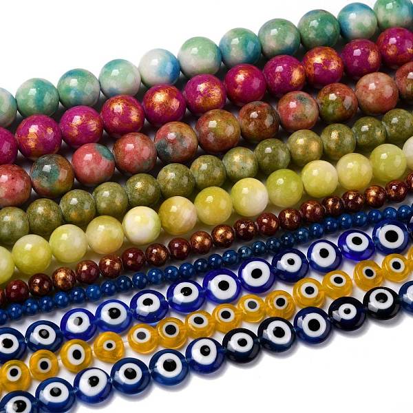 PandaHall Natural Jade Beads Strands, Round, 4~12mm, Hole: 0.7~1.2mm, about 35~104pcs/strand, 15.94 inch(40.5cm)~16.34 inch(41.5cm) Other..., Multicolor
PandaHall Natural Jade Beads Strands, Round, 4~12mm, Hole: 0.7~1.2mm, about 35~104pcs/strand, 15.94 inch(40.5cm)~16.34 inch(41.5cm) Other..., Multicolor