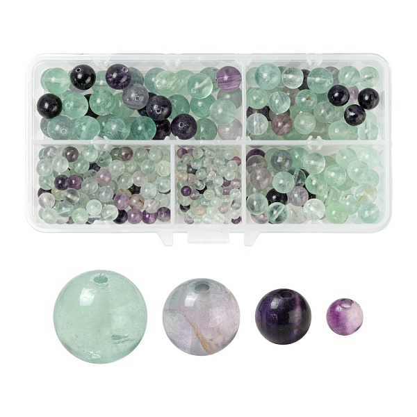 PandaHall 340Pcs 4 Style Natural Fluorite Beads, Round, 4mm/6mm/8mm/10mm, Hole: 0.8~1mm Fluorite Round
PandaHall 340Pcs 4 Style Natural Fluorite Beads, Round, 4mm/6mm/8mm/10mm, Hole: 0.8~1mm Fluorite Round