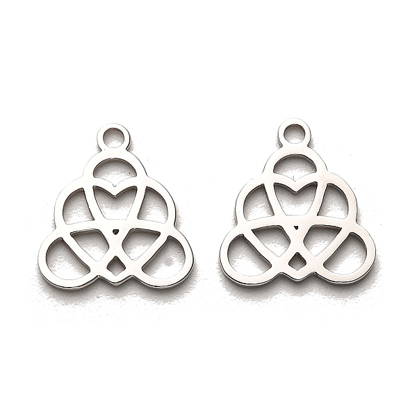 PandaHall 316 Surgical Stainless Steel Charms, Laser Cut, Trinity Knot Charm, Stainless Steel Color, 14x13x1mm, Hole: 1.6mm 316 Surgical...
PandaHall 316 Surgical Stainless Steel Charms, Laser Cut, Trinity Knot Charm, Stainless Steel Color, 14x13x1mm, Hole: 1.6mm 316 Surgical...