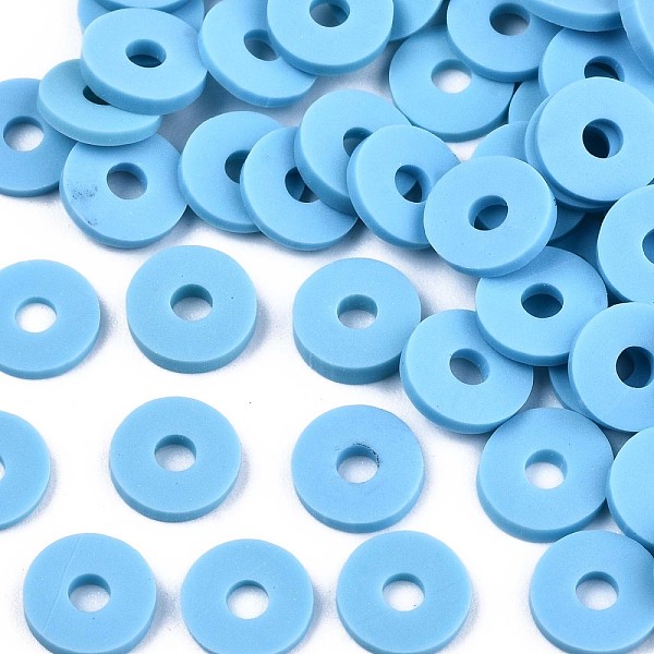 PandaHall Handmade Polymer Clay Beads, for DIY Jewelry Crafts Supplies, Disc/Flat Round, Heishi Beads, Deep Sky Blue, 4x1mm, Hole: 1mm...
PandaHall Handmade Polymer Clay Beads, for DIY Jewelry Crafts Supplies, Disc/Flat Round, Heishi Beads, Deep Sky Blue, 4x1mm, Hole: 1mm...