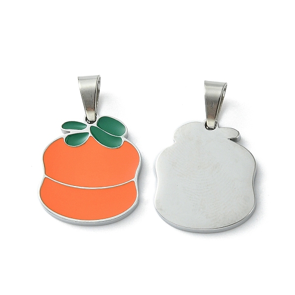 PandaHall 304 Stainless Steel Manual Polishing Pendants, with Enamel and 201 Stainless Steel Clasp, Orange Charms, Stainless Steel Color...
PandaHall 304 Stainless Steel Manual Polishing Pendants, with Enamel and 201 Stainless Steel Clasp, Orange Charms, Stainless Steel Color...