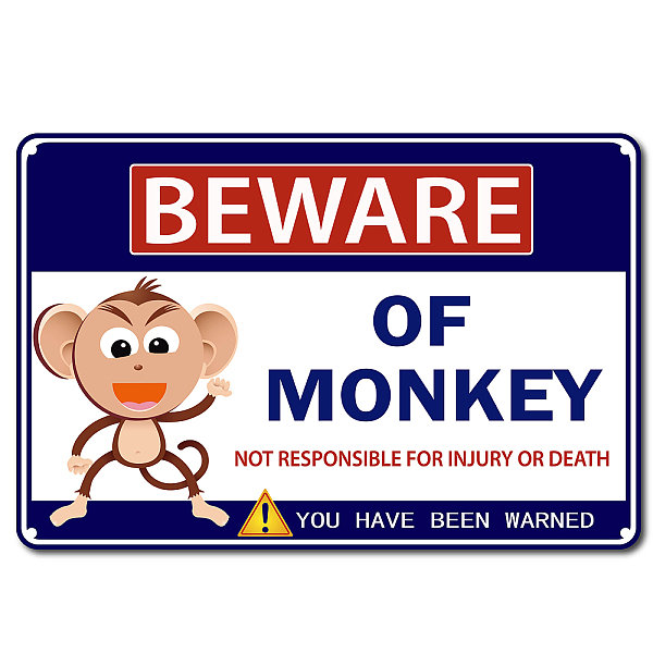 PandaHall Vintage Metal Tin Sign, Wall Decor for Bars, Restaurants, Cafes Pubs, Monkey Pattern, 30x20cm Tinplate Monkey
PandaHall Vintage Metal Tin Sign, Wall Decor for Bars, Restaurants, Cafes Pubs, Monkey Pattern, 30x20cm Tinplate Monkey