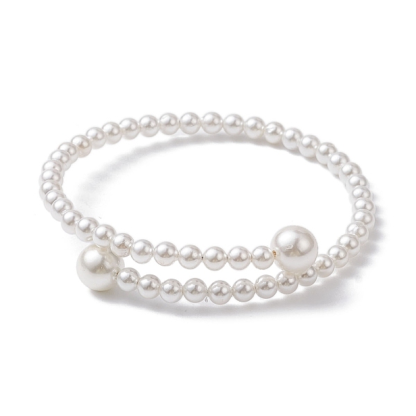 PandaHall Shell Pearl Beaded Cuff Bangle, White, Inner Diameter: 2-1/8 inch(5.4cm) Shell Round White
PandaHall Shell Pearl Beaded Cuff Bangle, White, Inner Diameter: 2-1/8 inch(5.4cm) Shell Round White