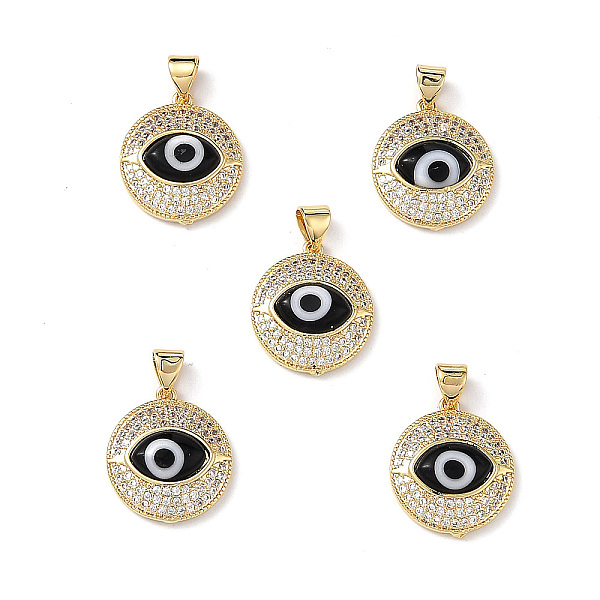 PandaHall Real 18K Gold Plated Brass Clear Cubic Zirconia Pendants, Flat Round with Lampwork Evil Eye Charms, Lead Free & Cadmium free..., Black
PandaHall Real 18K Gold Plated Brass Clear Cubic Zirconia Pendants, Flat Round with Lampwork Evil Eye Charms, Lead Free & Cadmium free..., Black