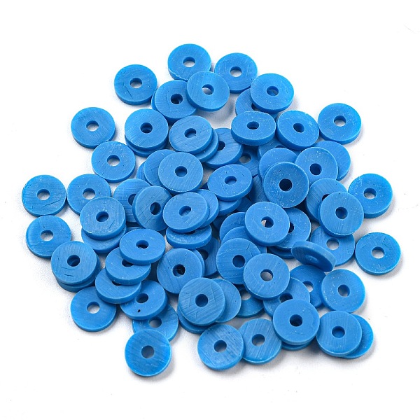 PandaHall Handmade Polymer Clay Beads, for DIY Jewelry Crafts Supplies, Disc/Flat Round, Heishi Beads, Dodger Blue, 8x1mm, Hole: 1.5mm...
PandaHall Handmade Polymer Clay Beads, for DIY Jewelry Crafts Supplies, Disc/Flat Round, Heishi Beads, Dodger Blue, 8x1mm, Hole: 1.5mm...
