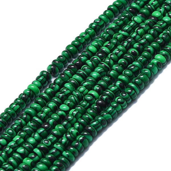 PandaHall Synthetic Malachite Beads Strands, Disc, 4x1.5~2mm, Hole: 0.5mm, about 96pcs/strand, 15.55''(39.5cm) Malachite Disc
PandaHall Synthetic Malachite Beads Strands, Disc, 4x1.5~2mm, Hole: 0.5mm, about 96pcs/strand, 15.55''(39.5cm) Malachite Disc
