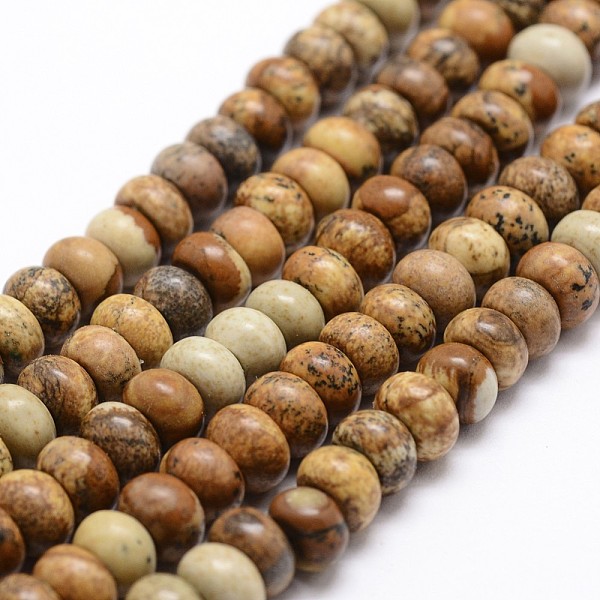 PandaHall Natural Picture Jasper Beads Strands, Rondelle, 8x5mm, Hole: 1mm, about 75pcs/strand, 14.9 inch~15.1 inch Picture Jasper Rondelle..., Orange
PandaHall Natural Picture Jasper Beads Strands, Rondelle, 8x5mm, Hole: 1mm, about 75pcs/strand, 14.9 inch~15.1 inch Picture Jasper Rondelle..., Orange