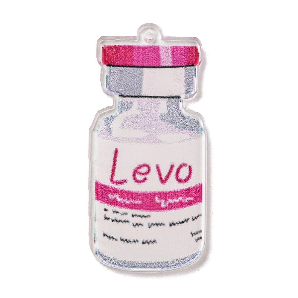 PandaHall Printed Transparent Acrylic Pendants, Bottle, 39.5x18x2mm, Hole: 1.4mm Acrylic Bottle Pink
PandaHall Printed Transparent Acrylic Pendants, Bottle, 39.5x18x2mm, Hole: 1.4mm Acrylic Bottle Pink
