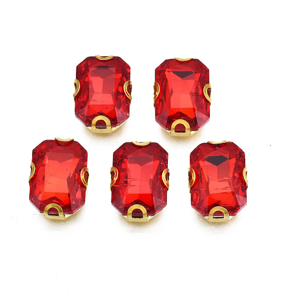 PandaHall Sew on Rhinestone, Transparent Glass Rhinestones, with Iron Prong Settings, Faceted, Rectangle, Red, 14.5x11.5x6mm, Hole: 1mm...
PandaHall Sew on Rhinestone, Transparent Glass Rhinestones, with Iron Prong Settings, Faceted, Rectangle, Red, 14.5x11.5x6mm, Hole: 1mm...