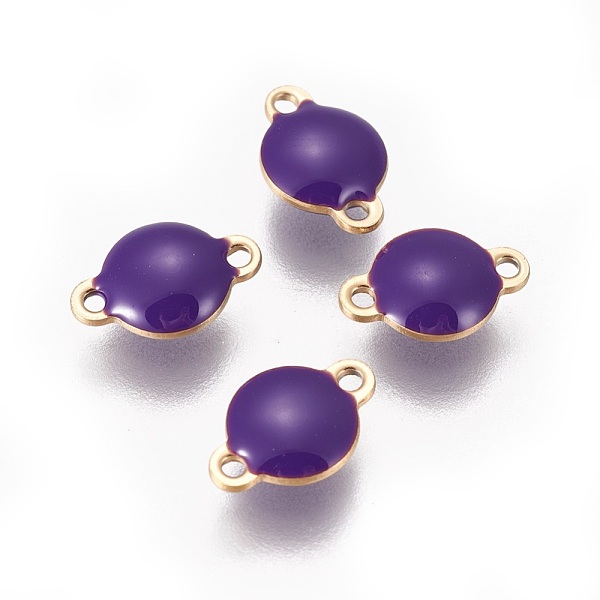 PandaHall Ion Plating(IP) 304 Stainless Steel Enamel Links connectors, Enamelled Sequins, Flat Round, Golden, Indigo, 12x8x4mm, Hole: 1.4mm..., Purple
PandaHall Ion Plating(IP) 304 Stainless Steel Enamel Links connectors, Enamelled Sequins, Flat Round, Golden, Indigo, 12x8x4mm, Hole: 1.4mm..., Purple
