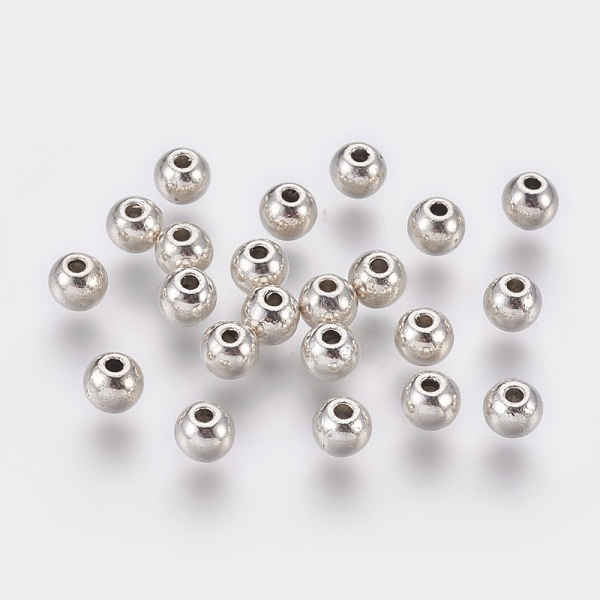 PandaHall Tibetan Style Alloy Beads, Cadmium Free & Nickel Free & Lead Free, Round, Antique Silver, 5x4mm, Hole: 1mm Alloy Round
PandaHall Tibetan Style Alloy Beads, Cadmium Free & Nickel Free & Lead Free, Round, Antique Silver, 5x4mm, Hole: 1mm Alloy Round