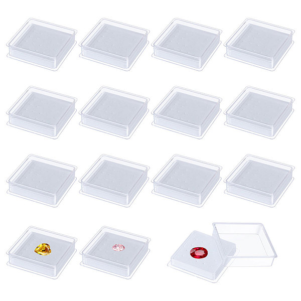 PandaHall Plastic Jewelry Loose Diamond Storage Boxes, Jewelry Case for Earrings Rings, Square, Clear, 6x6x1.55cm Plastic Square Clear
PandaHall Plastic Jewelry Loose Diamond Storage Boxes, Jewelry Case for Earrings Rings, Square, Clear, 6x6x1.55cm Plastic Square Clear