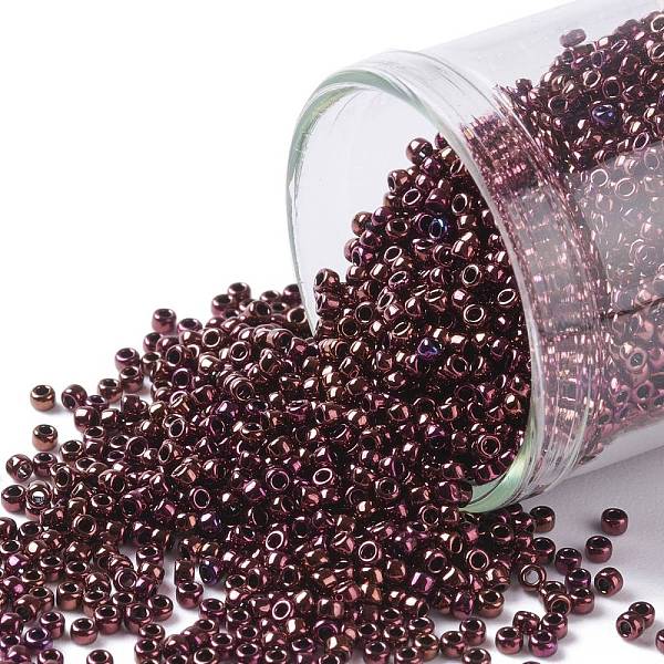 PandaHall TOHO Round Seed Beads, Japanese Seed Beads, (502) High Metallic Amethyst, 11/0, 2.2mm, Hole: 0.8mm, about 5555pcs/50g Glass Purple
PandaHall TOHO Round Seed Beads, Japanese Seed Beads, (502) High Metallic Amethyst, 11/0, 2.2mm, Hole: 0.8mm, about 5555pcs/50g Glass Purple