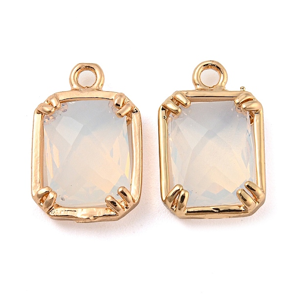 PandaHall Brass with WhiteSmoke Glass Pendants, Faceted Rectangle Charms, Long-Lasting Plated, Golden, 14x9x3.5mm, Hole: 1.5mm Brass+Glass..., White
PandaHall Brass with WhiteSmoke Glass Pendants, Faceted Rectangle Charms, Long-Lasting Plated, Golden, 14x9x3.5mm, Hole: 1.5mm Brass+Glass..., White