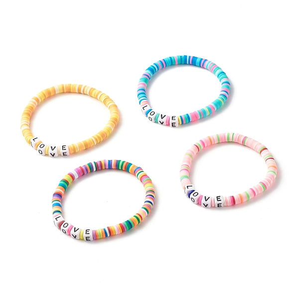 PandaHall Love Word Acrylic Beads Stretch Bracelet, Handmade Polymer Clay Heishi Beads Surfering Bracelet for Girl Women, Mixed Color, Inner..., Multicolor
PandaHall Love Word Acrylic Beads Stretch Bracelet, Handmade Polymer Clay Heishi Beads Surfering Bracelet for Girl Women, Mixed Color, Inner..., Multicolor