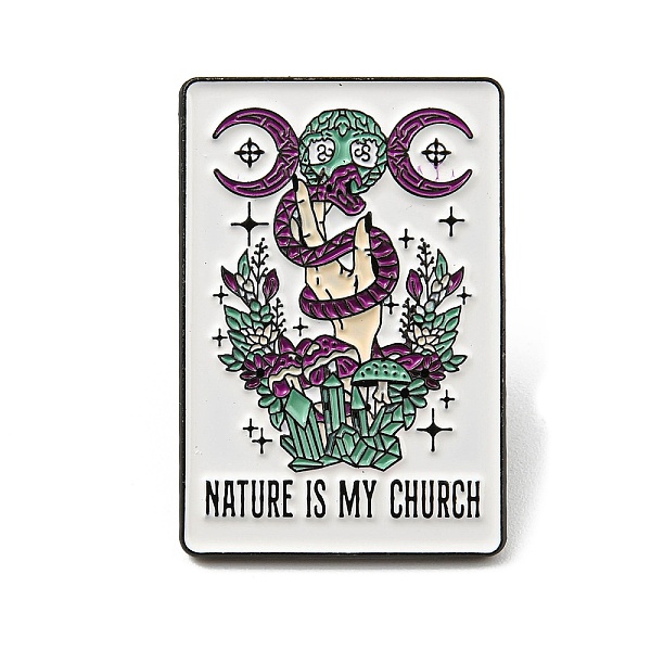 PandaHall Magic Theme Enamel Pin, Electrophoresis Black Alloy Brooch for Backpack Clothes, Word Nature Is My Church, Snake & Triple Moon &...
PandaHall Magic Theme Enamel Pin, Electrophoresis Black Alloy Brooch for Backpack Clothes, Word Nature Is My Church, Snake & Triple Moon &...