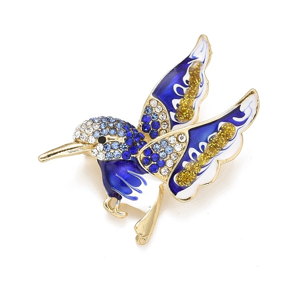 PandaHall Bird Enamel Pin with Rhinestone, Animal Alloy Badge for Backpack Clothes, Golden, Blue, 40x43x11mm Alloy+Enamel Blue
PandaHall Bird Enamel Pin with Rhinestone, Animal Alloy Badge for Backpack Clothes, Golden, Blue, 40x43x11mm Alloy+Enamel Blue