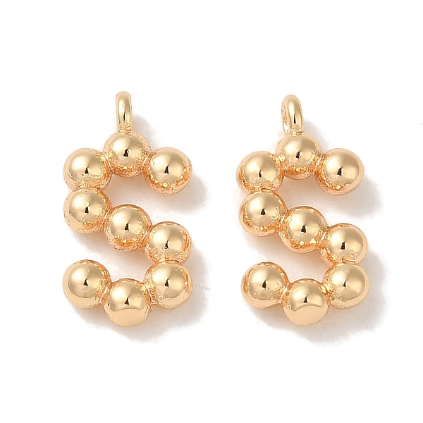 PandaHall Brass Pendants, Letter Charms, Real 18K Gold Plated, 13x6.5x2mm, Hole: 1mm Brass Letter S
PandaHall Brass Pendants, Letter Charms, Real 18K Gold Plated, 13x6.5x2mm, Hole: 1mm Brass Letter S