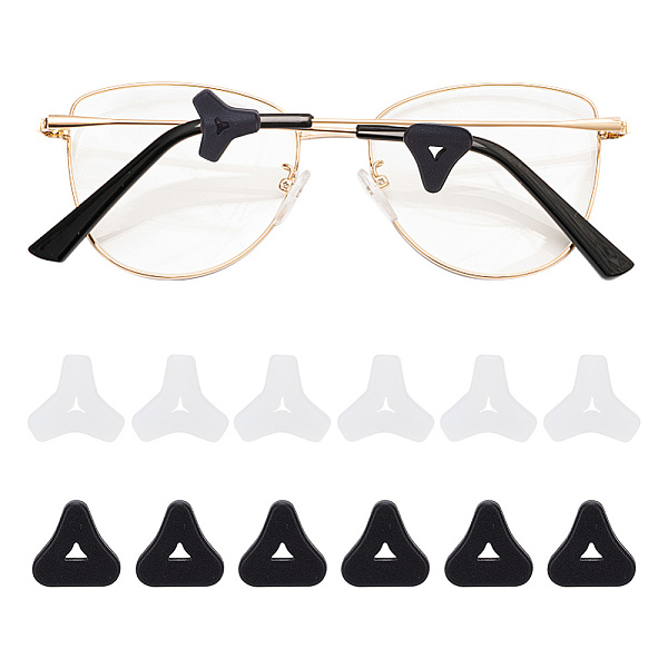 PandaHall DELORIGIN 12 Pairs 6 Styles Silicone Eyeglasses Ear Grip, Anti Slip Holder, Triangle, Black and White, 12x13x4mm, Hole: 1~1.4x3mm...
PandaHall DELORIGIN 12 Pairs 6 Styles Silicone Eyeglasses Ear Grip, Anti Slip Holder, Triangle, Black and White, 12x13x4mm, Hole: 1~1.4x3mm...