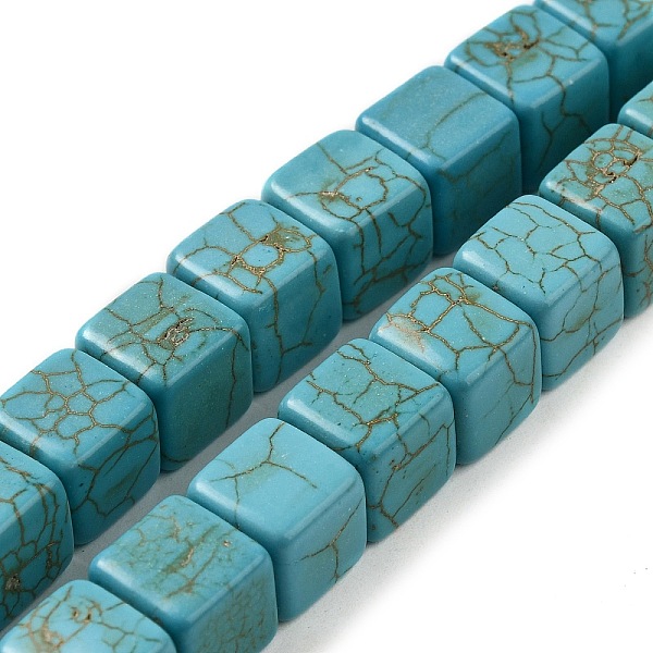 PandaHall Synthetic Turquoise Beads Strands, Dyed, Cube, Cadet Blue, 9.5~10x9.5~10x9.5~10mm, Hole: 1.6mm, about 12 strands/1000g Synthetic...
PandaHall Synthetic Turquoise Beads Strands, Dyed, Cube, Cadet Blue, 9.5~10x9.5~10x9.5~10mm, Hole: 1.6mm, about 12 strands/1000g Synthetic...