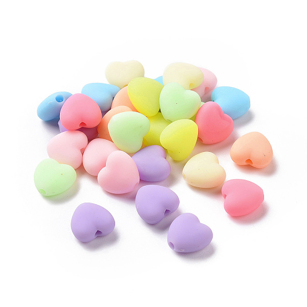 PandaHall Rubberized Style Acrylic Beads, Heart, Mixed Color, 10x11x6mm, Hole: 1.8mm, 1190pcs/500g Acrylic Heart Multicolor
PandaHall Rubberized Style Acrylic Beads, Heart, Mixed Color, 10x11x6mm, Hole: 1.8mm, 1190pcs/500g Acrylic Heart Multicolor