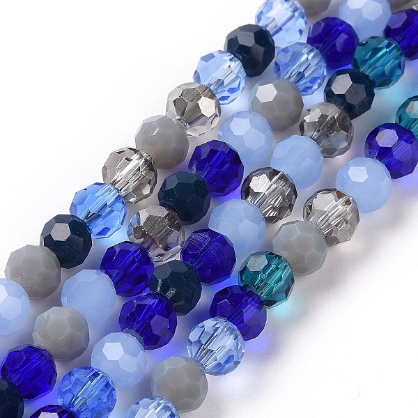 PandaHall Glass Beads Strands, Faceted(32 Facets), Round, Blue, 5.5mm, Hole: 1mm, about 95pcs/strand, 20.47''(52cm) Glass Round Blue
PandaHall Glass Beads Strands, Faceted(32 Facets), Round, Blue, 5.5mm, Hole: 1mm, about 95pcs/strand, 20.47''(52cm) Glass Round Blue