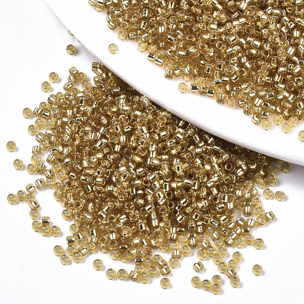 PandaHall Glass Seed Beads, Fit for Machine Eembroidery, Silver Lined, Round, Goldenrod, 11/0, 2x1.5mm, Hole: 1mm, about 30000pcs/bag Glass..., Gold
PandaHall Glass Seed Beads, Fit for Machine Eembroidery, Silver Lined, Round, Goldenrod, 11/0, 2x1.5mm, Hole: 1mm, about 30000pcs/bag Glass..., Gold