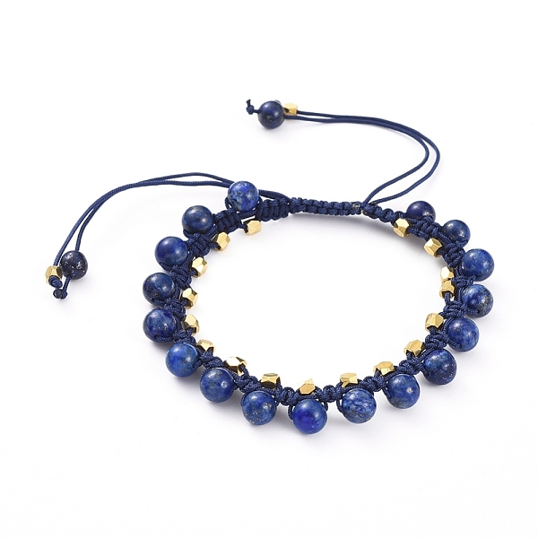 PandaHall Natural Lapis Lazuli Braided Bead Bracelets, Nylon Thread Square Knot Bracelet, with Brass Spacer Beads, 2-1/4 inch~3-1/4 inch...
PandaHall Natural Lapis Lazuli Braided Bead Bracelets, Nylon Thread Square Knot Bracelet, with Brass Spacer Beads, 2-1/4 inch~3-1/4 inch...