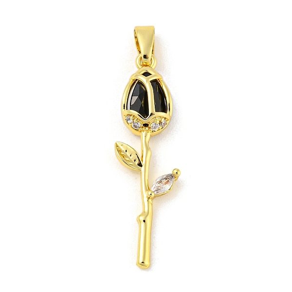 PandaHall Rose Flower for Valentine's Day Real 18K Gold Plated Rack Plating Brass Micro Pave Cubic Zirconia Pendants, Long-Lasting Plated..., Black
PandaHall Rose Flower for Valentine's Day Real 18K Gold Plated Rack Plating Brass Micro Pave Cubic Zirconia Pendants, Long-Lasting Plated..., Black