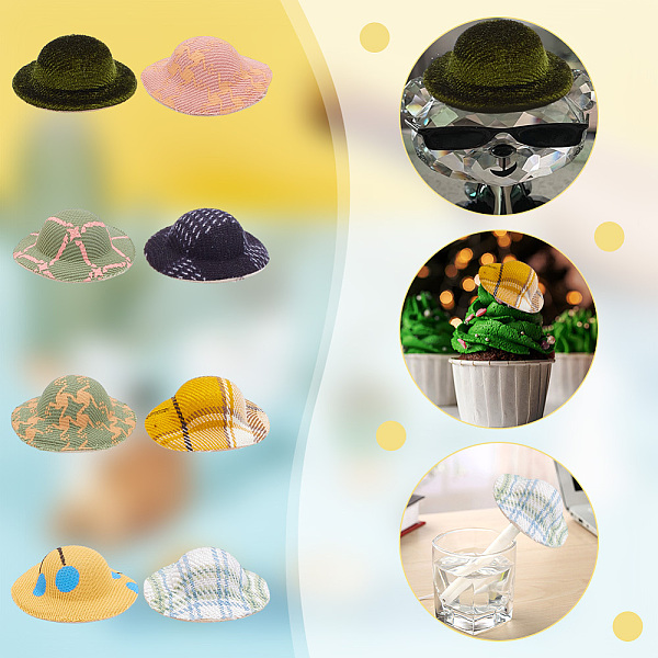 PandaHall PH 48pcs Mini Hats 8 Style Formal Hats Miniature Hats Hat Handmade Cloth Hat Small Fabric Ornaments Hat for DIY Jewelry Crafts..., Multicolor
PandaHall PH 48pcs Mini Hats 8 Style Formal Hats Miniature Hats Hat Handmade Cloth Hat Small Fabric Ornaments Hat for DIY Jewelry Crafts..., Multicolor
