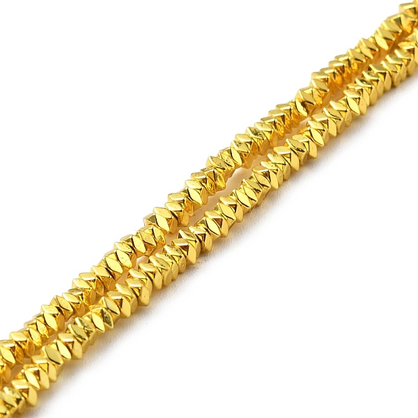 PandaHall Electroplated Non-magnetic Synthetic Hematite Beads Strands, Faceted, Square, Golden Plated, 2x2x0.4mm, Hole: 0.8mm, about...
PandaHall Electroplated Non-magnetic Synthetic Hematite Beads Strands, Faceted, Square, Golden Plated, 2x2x0.4mm, Hole: 0.8mm, about...